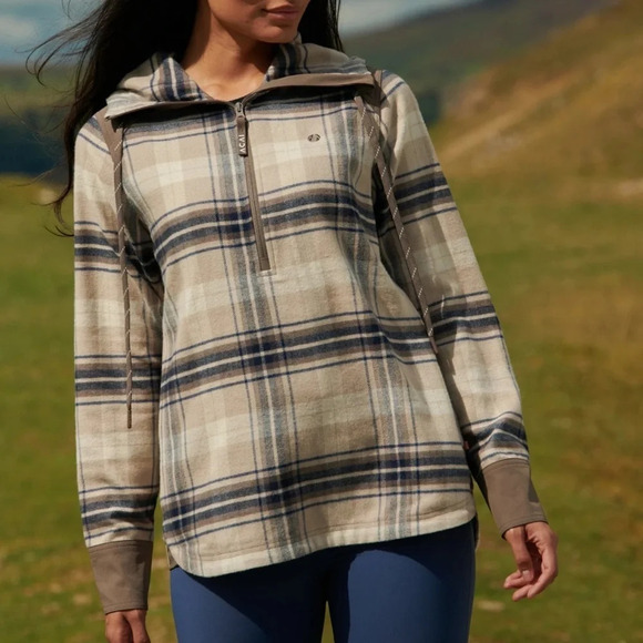 AÇAI NWOT “The Boyfriend hoodie” is desert colour. Beautiful and lux brand Sz. 8 - Picture 2 of 15